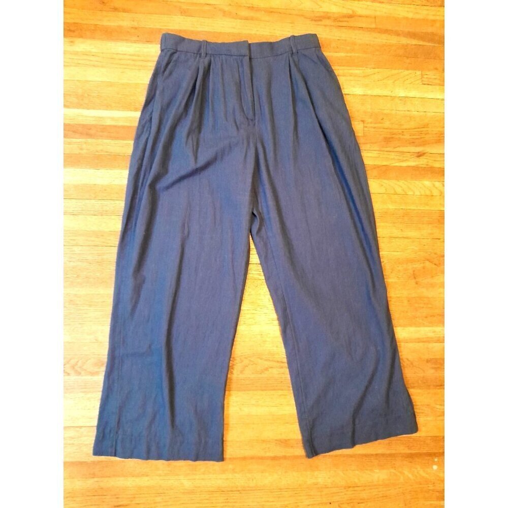 Abercrombie & Fitch Ultra Wide Leg High Rise Linen Hip Hop Retro Pants Size L
